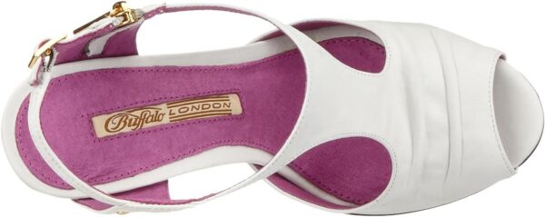 Sandali Donna Buffalo London Wet Nobuck Nubuck Tacco-4