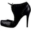 Decolleté Donna Buffalo Mestico Pelle Tacco Stiletto Nero