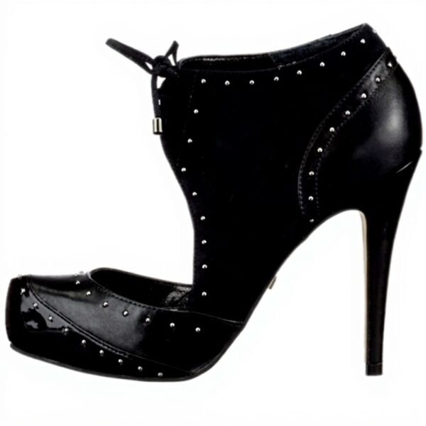 Decolleté Donna Buffalo Mestico Pelle Tacco Stiletto Nero