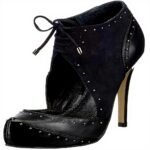 Decolleté Donna Buffalo Mestico Pelle Tacco Stiletto Nero