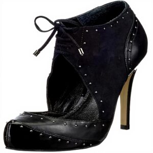 Decolleté Donna Buffalo Mestico Pelle Tacco Stiletto Nero