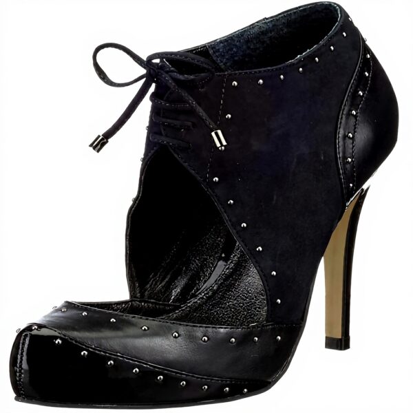 Decolleté Donna Buffalo Mestico Pelle Tacco Stiletto Nero
