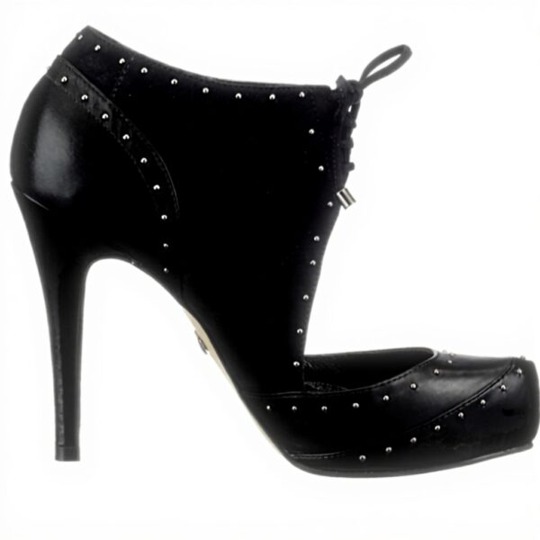 Decolleté Donna Buffalo Mestico Pelle Tacco Stiletto Nero