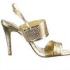 Buffalo Sandali Donna Tacco Stiletto Gold PU Snake