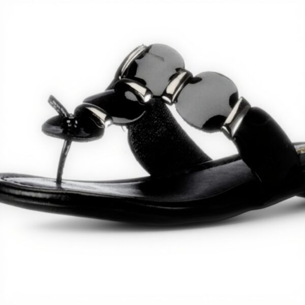 Buffalo Sandali Donna Vernice Piatto Nero Viola 309-9152