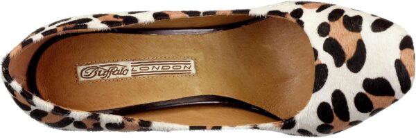 Buffalo Pony Fur décolleté donna pelle pony tacco-4