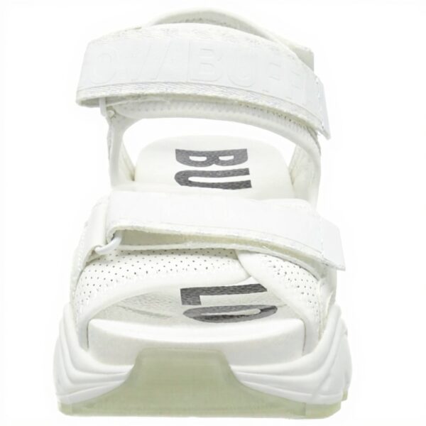 Sandali Donna Buffalo Binary 0 Zeppa Bianco Memory Foam