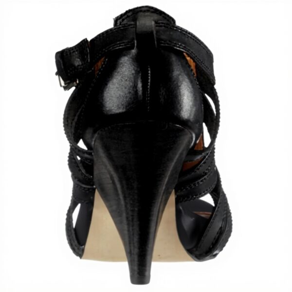 Sandali Buffalo Semi Cromo pelle tacco cono donna moda