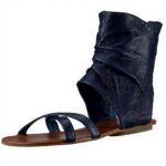 Buffalo Sandali Donna Pelle di Montone Tacco Piatto