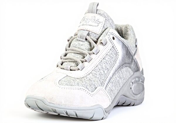 Buffalo Sneaker Donna Suede Fleece Grigio Scarpe Sportive