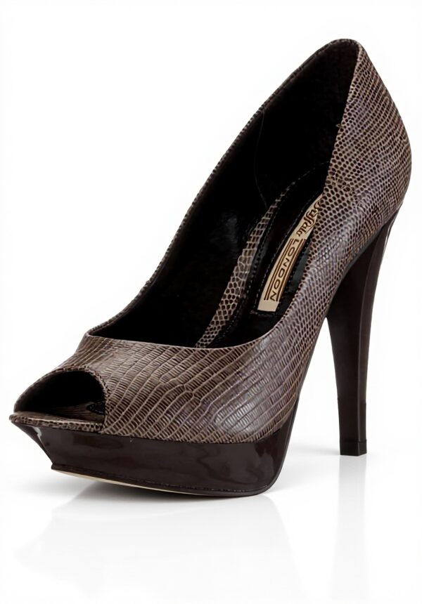 Buffalo décolleté Donna pelle tacco stiletto Grigio 36 EU