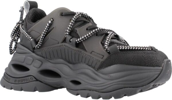Sneaker casual donna Buffalo Triplet Lace nero-4