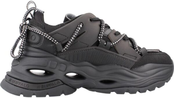 Sneaker casual donna Buffalo Triplet Lace nero-3